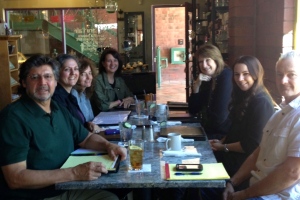 Here are some members of our illustrious tribe—Al, Ann, Karen, Martha, Laurie, Megan, Shayne—sharing a delicious lunch and stimulating conversation. Join us at our March 12 ALWAYS meeting with Deborah Brown in Phoenix to learn more about becoming an Amazon best seller, and building your author platform.